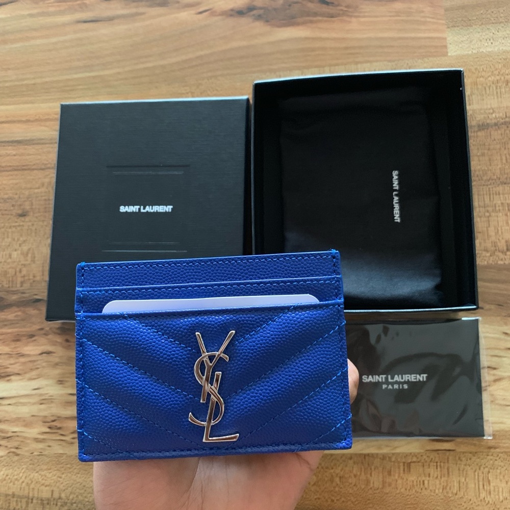 Saint Laurent Monogram credit card case